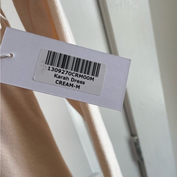 NWT Reformation Cream Karah Tie Front Mini Dress - Picture 6 of 8